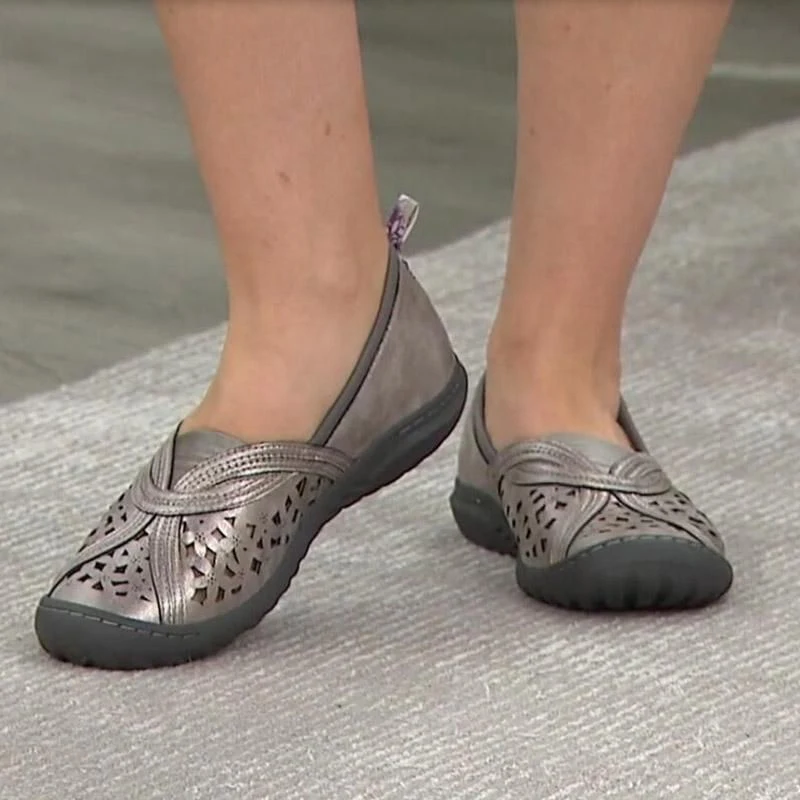 Women's Support & Breathable Flat Sandals Hollow Design Vintage Shoes Summer Supply