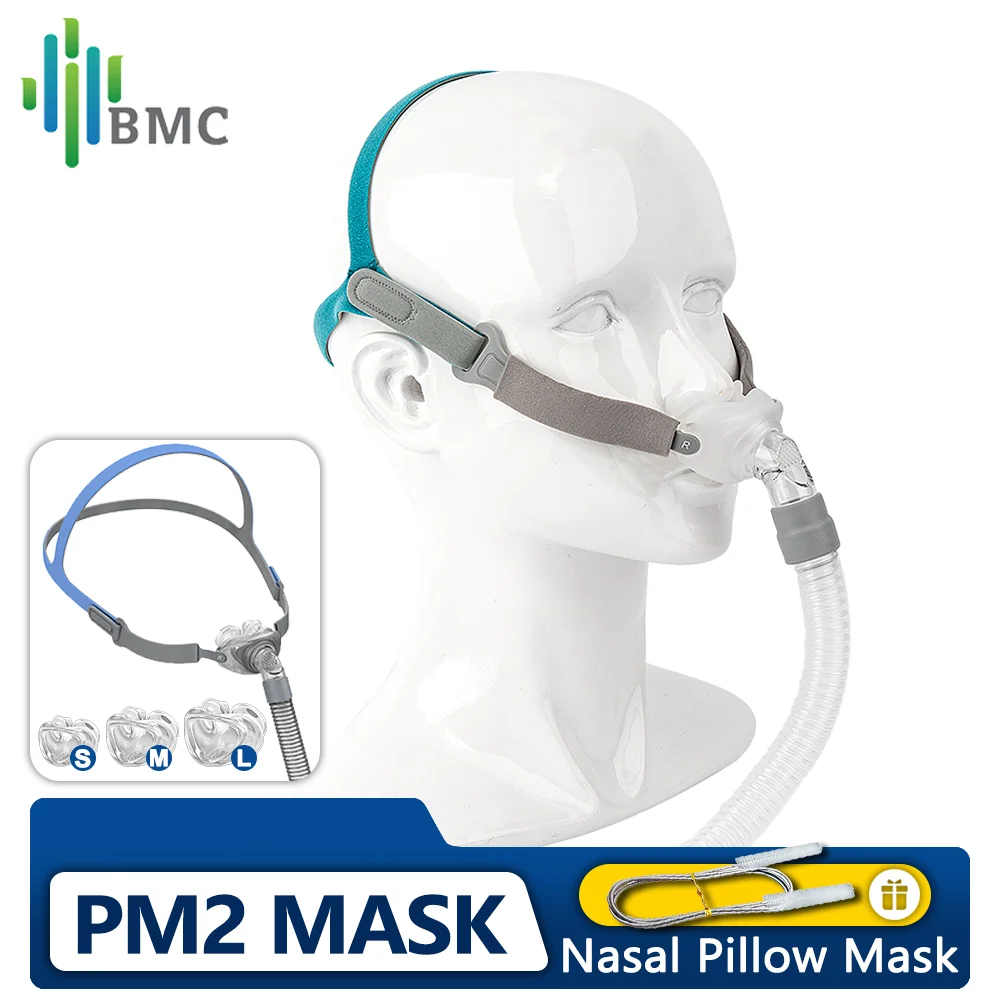 

BMC PM2 Носовые подушки Маска CPAP CPAP, Auto CPAP, аксессуары BiPAP Полноразмерные мягкие силиконовые подушечки для носа Апноэ сна против храпа