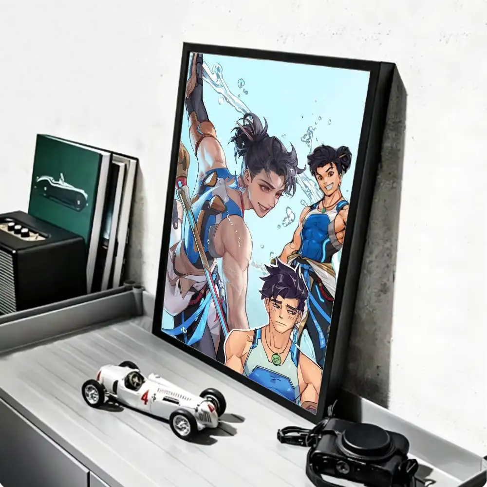 Постер Aqua O-OverwatchES Wuyang, HD, самоклеящийся, водонепроницаемый, настенный декор, идеально подходит для дома, офиса, общежития, в подарок (art.: 3920dba988596) - 3920dba988596