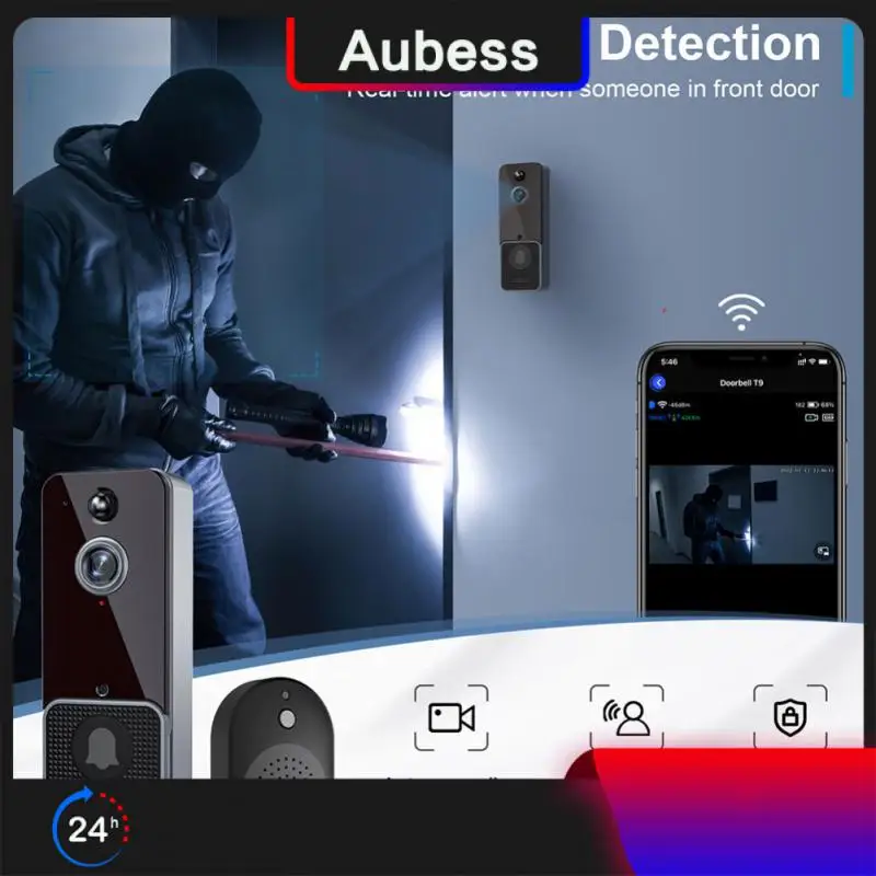 

Беспроводной дверной звонок с Wi-Fi, 720p, 720p