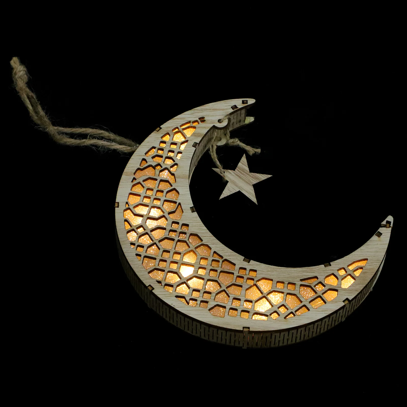 

Decorative Luminous Moon Craft Eid Festival Hanging Ornament Home Adornment