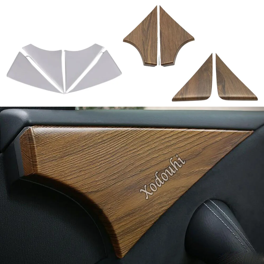 

ABS Plastic Car Door A Pillar Triangle Cover For Nissan Patrol 2017 2018 2019 2020 Decoration Trim Auto Interior Accessories