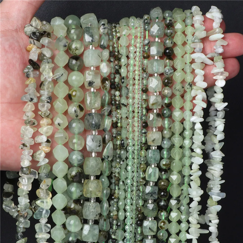 Бусины из натуральных бусин гладкие граненые круглые бусины неправильной формы