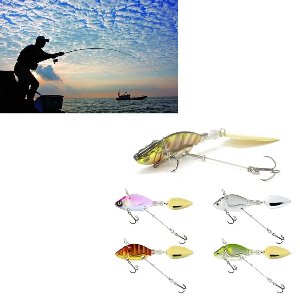 

Fishing Accessories Spinner Bass Baits Spinner Spoon VIB Fishing Lures Tackle Hook Fishing Tackle Artificial Bait