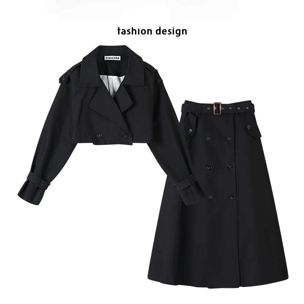 Осеннее усовершенствованное пальто Civicera цвета хаки верхняя одежда комплект из
