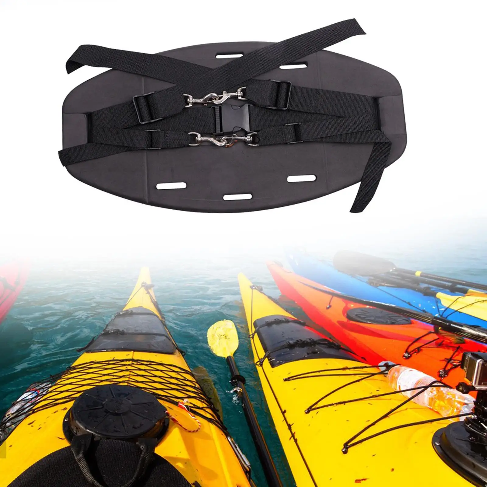 

Подголовник Каяка, удобная подушка EVA, универсальная черная задняя подкладка Каяка, сиденье для лодки