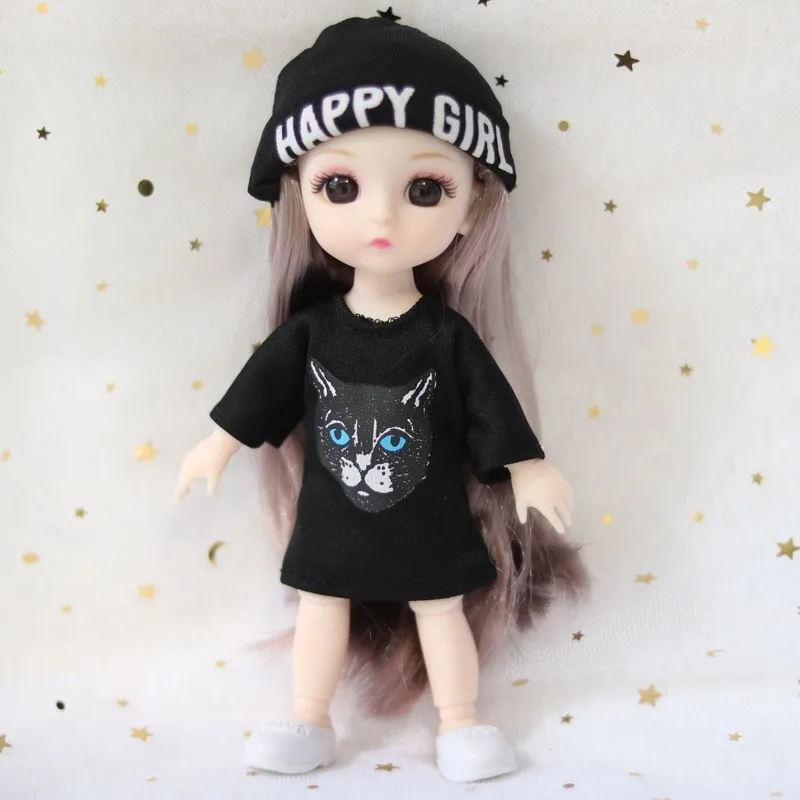 Одежда для кукол джинсовый костюм юбка одежда шарнирной куклы 16 см 1/12 - купить по