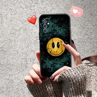 cartoon smiley face phone case for samsung m31s m22 m10 m11 m52 5g m32 m30s m30 m12 m31s m51 m31 m20 uqne android coque leather