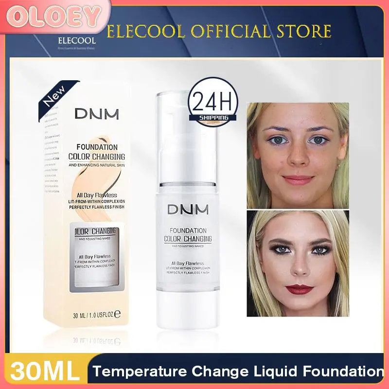 

DNM 30ml Temperature Change Liquid Foundation Moisturizing Lasting Concealer Face Primer Makeup Hydrating Brighten Cream