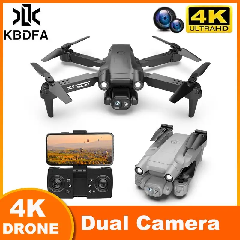 

KBDFA F195 PRO 4K 4K HD WIFI FPV Drone With Single Camera Height Hold RC Foldable Quadcopter Dron Rc Helicopter Drone Gift Toy