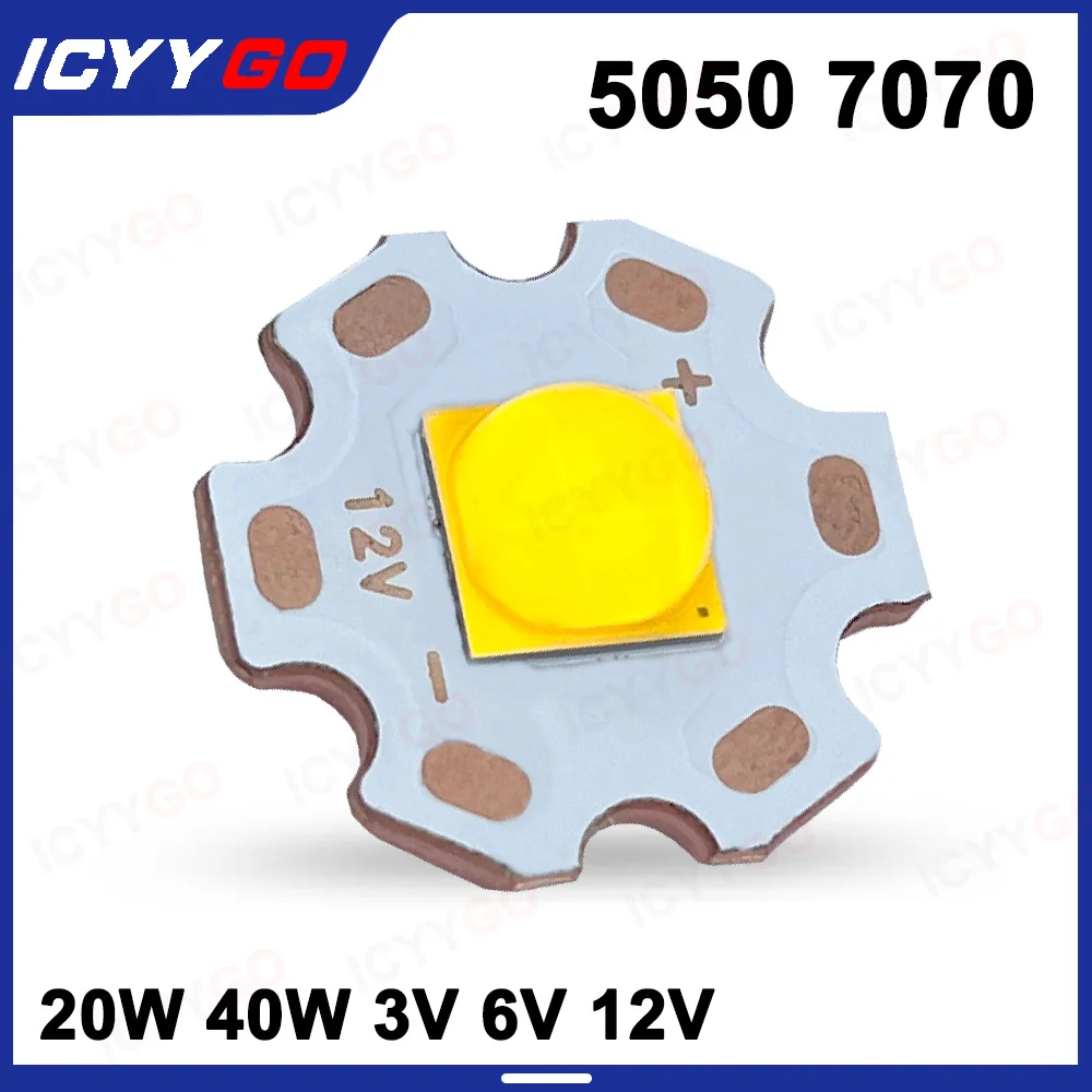 

ICYYGO светодиодные лампы 5050 7070 20Вт 40Вт
