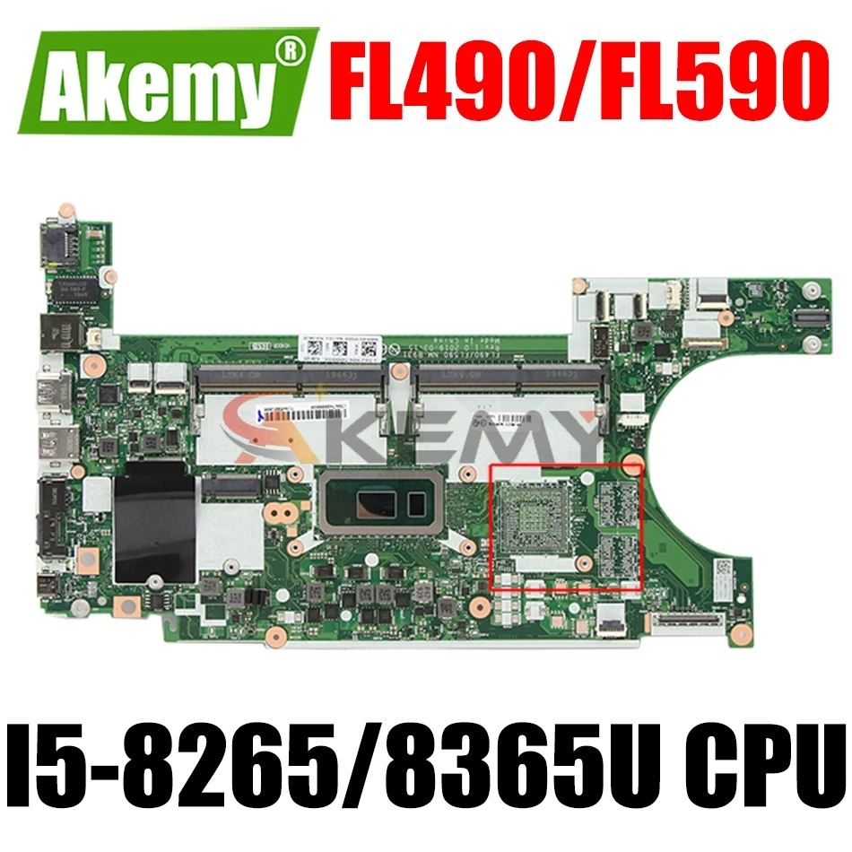 

For Lenovo Thinkpad L490 L590 Laptop Motherboard FL490/FL590 NM-B931 Mainboard With I5-8265/8365U CPU DDR4 100% Fully Tested