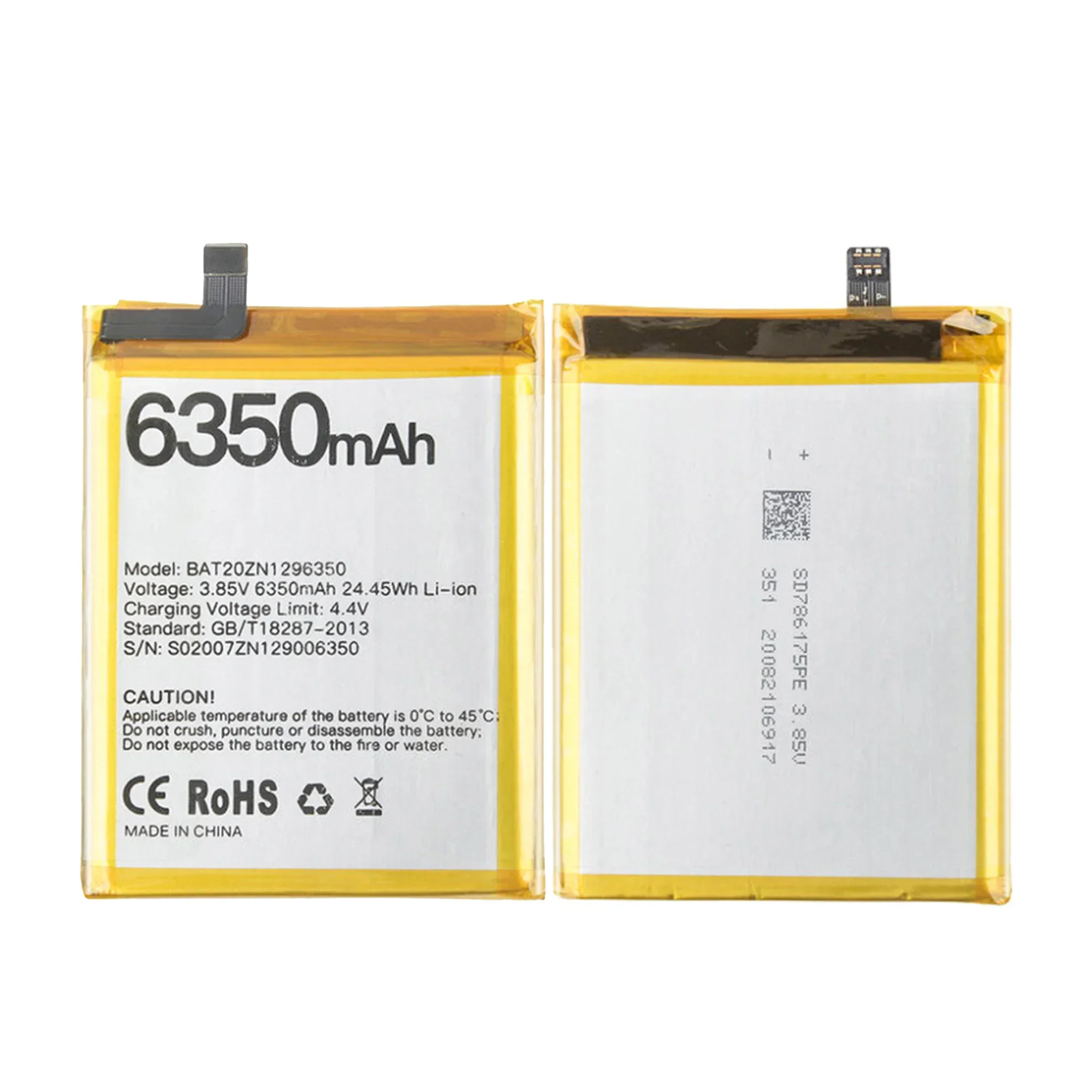 EOTABACC 100% оригинальный аккумулятор емкостью 6350 мАч для DOOGEE S96 Pro BAT20ZN 1296350