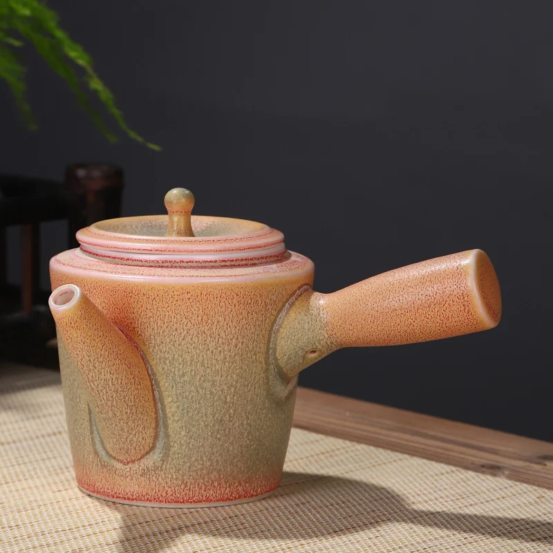 

250ML Ceramic Tea Kettle Teapot Teaware Tea Pot Kung Fu Tea Set Health and Wellness Products Tea Sets Side handle teapot H043