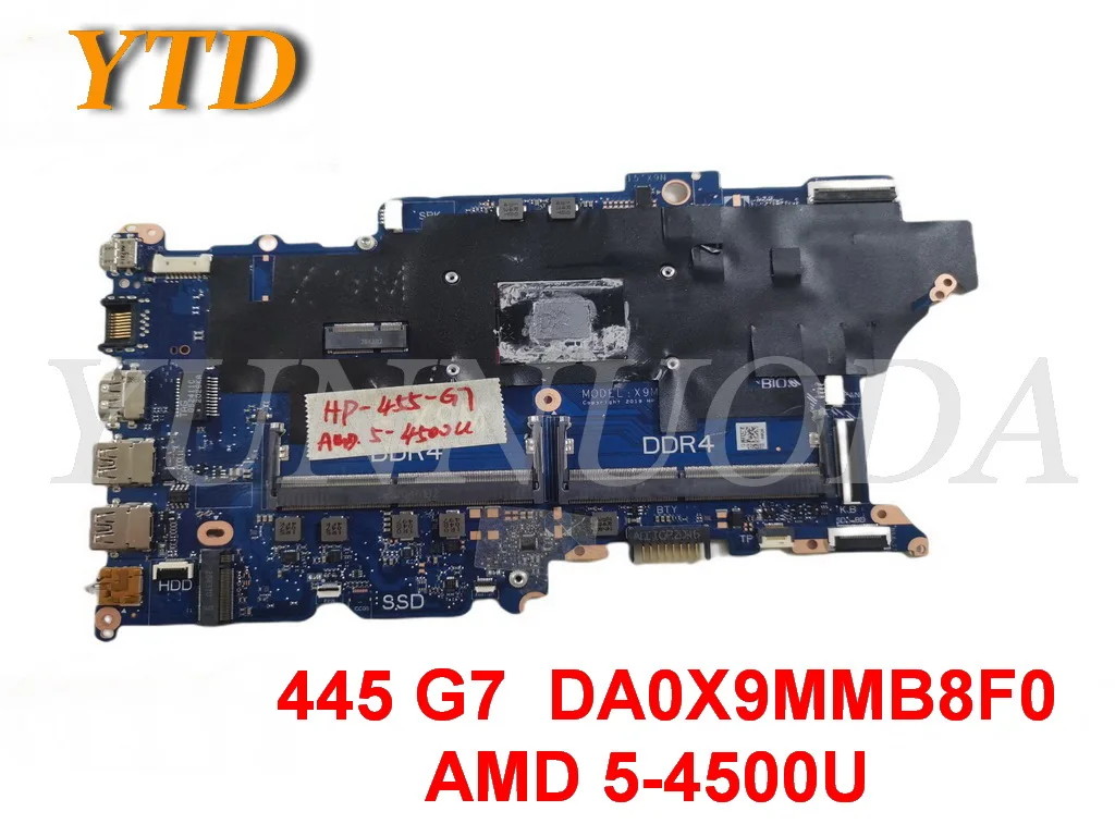 

Original for HP Probook 455 G7 Laptop motherboard 445 G7 DA0X9MMB8F0 AMD 5-4500U tested good free shipping