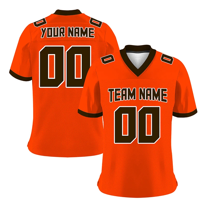 Оранжевые футболки для регби футболка на заказ американский футбол мужские