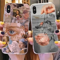 renaissance art painting phone case for iphone 11 12 13 mini pro max 8 7 6 6s plus x 5 se 2020 xr xs case shell
