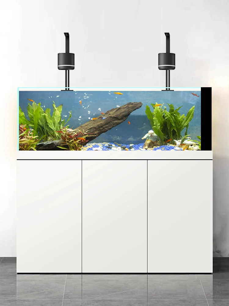 Нижний фильтр Lanshou рыбный шар экологический аквариумный ландшафт супер белый