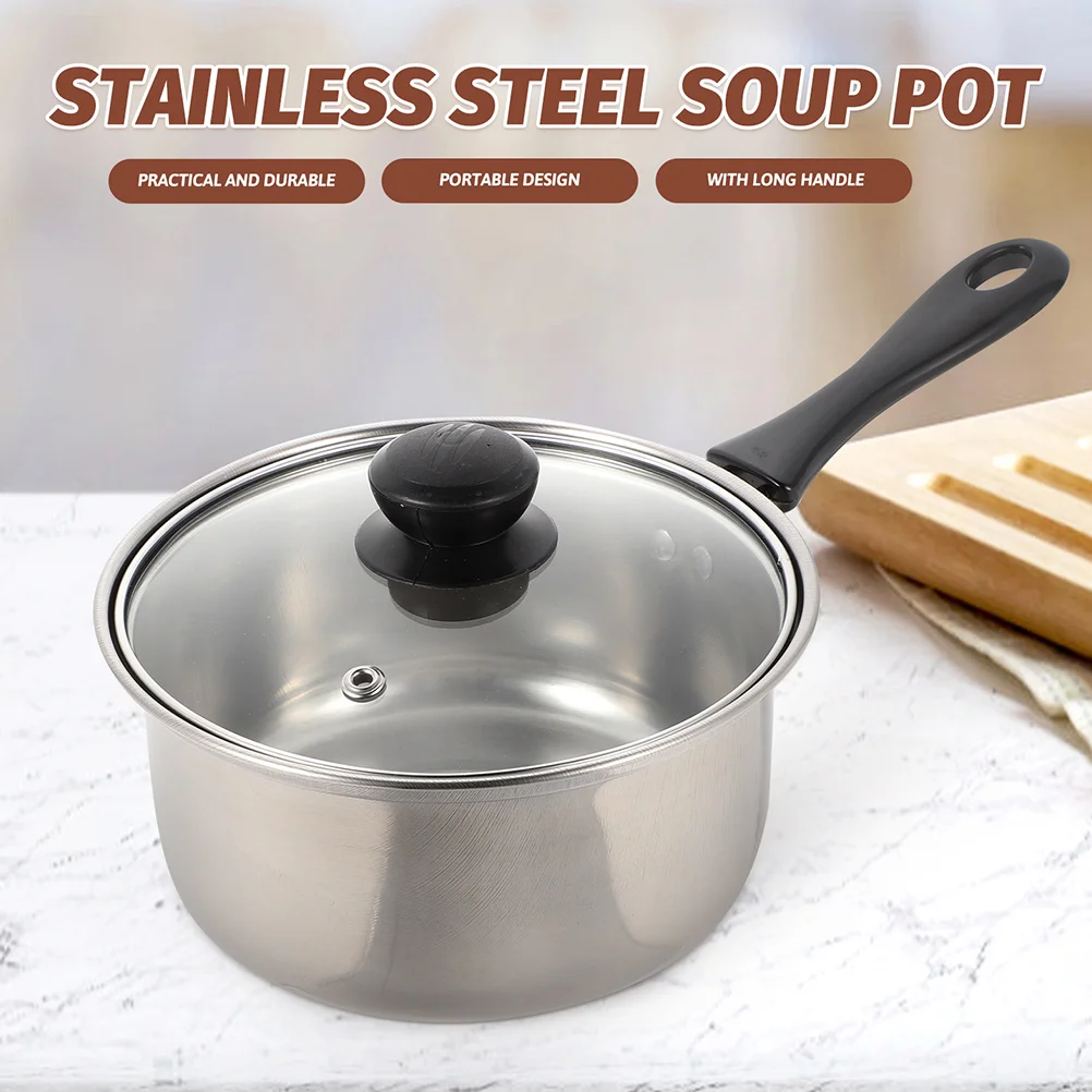 

Pan Lid Saucepan Cover Stainless Steel Stock Pot Induction Noodle Pan Stainless Steel Saucepan Hot Pot Milk Stainless Steel Pot
