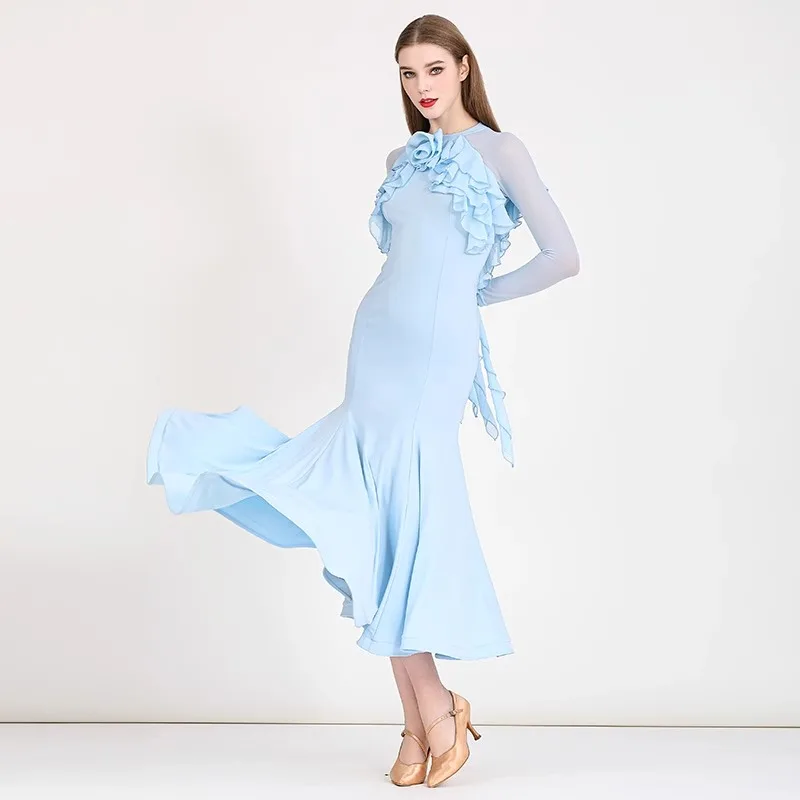 Платье для современных танцев ручной работы в средневековом стиле