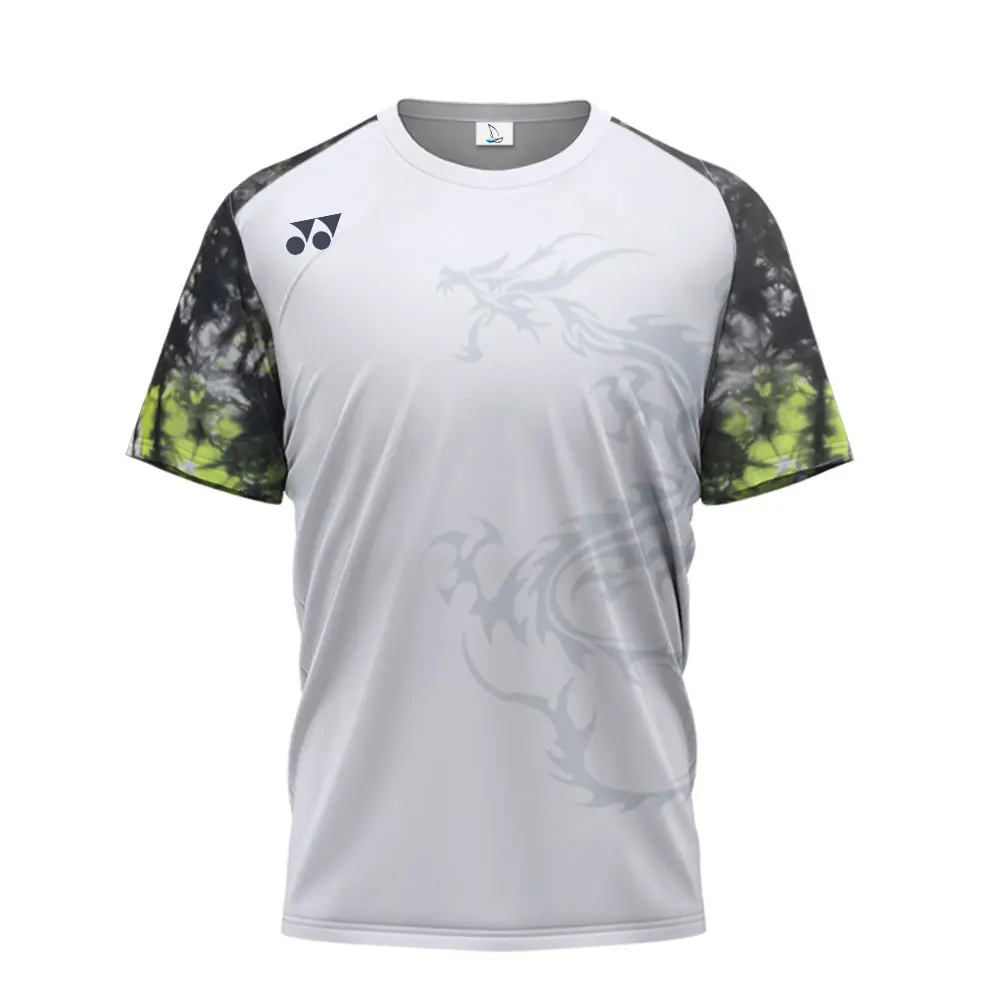 

New Breathable Golf Clothing Men's Fitness Short Sleeve Men's Badminton Sports Clothing Plaid Patchwork Print Tennis Clothing