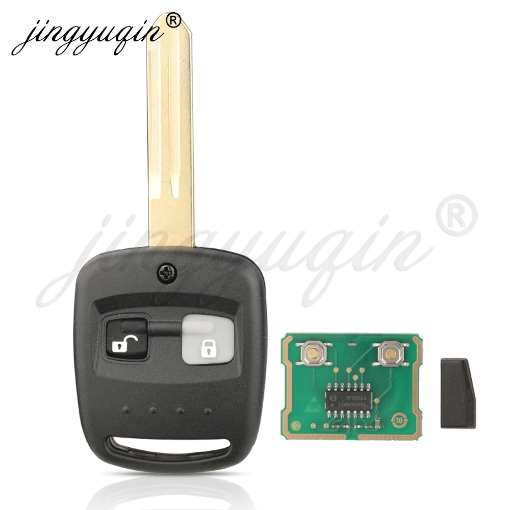 

Jingyuqin для Subaru Forester 2000-2010 Impreza 2001-2007 315 МГц FSK/433 МГц ASK 4D62 пульт дистанционного управления автомобильным брелоком 2 кнопки
