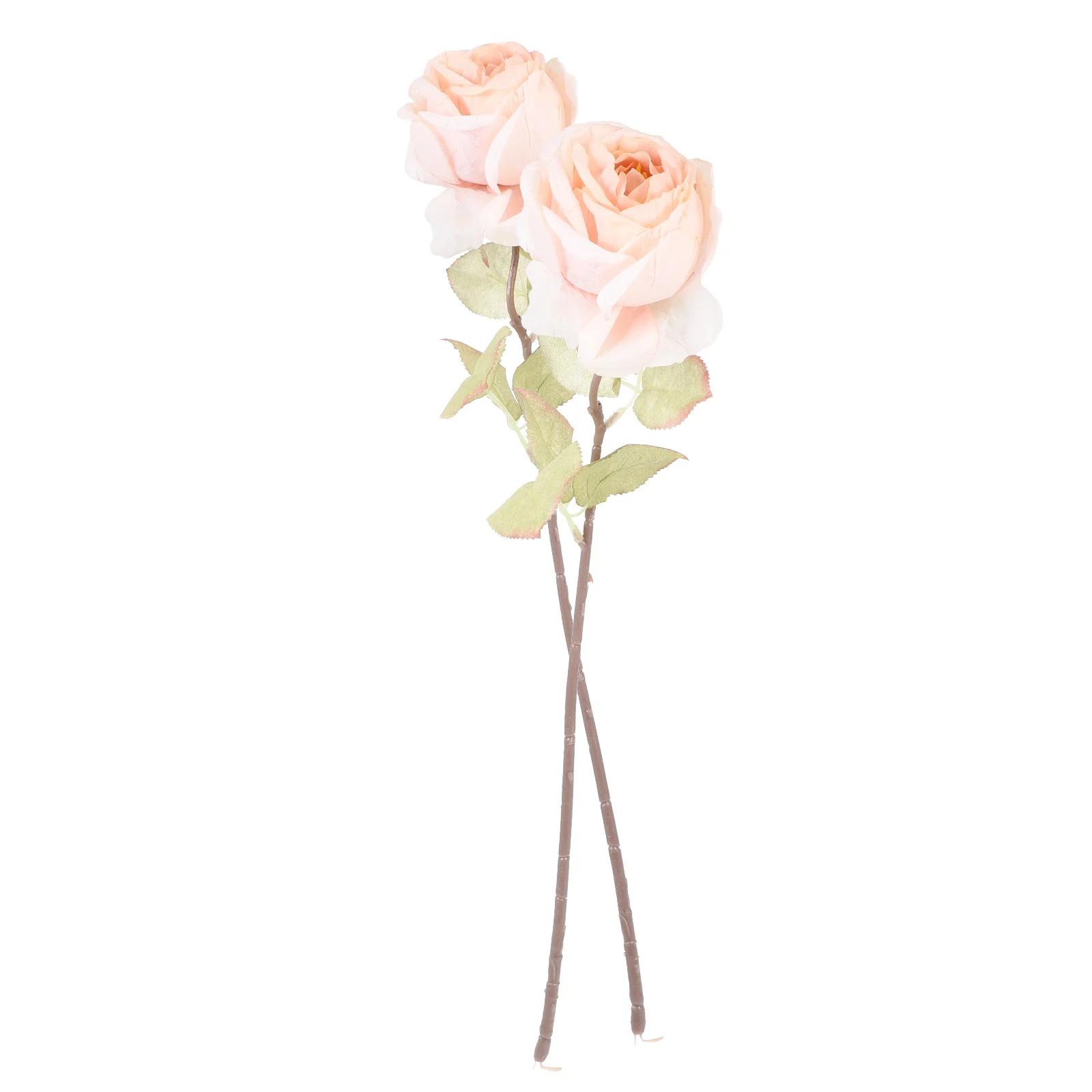 

2Pcs Simulation Rose Adornment Lifelike Rose Household Fake Rose Ornament Photo Prop
