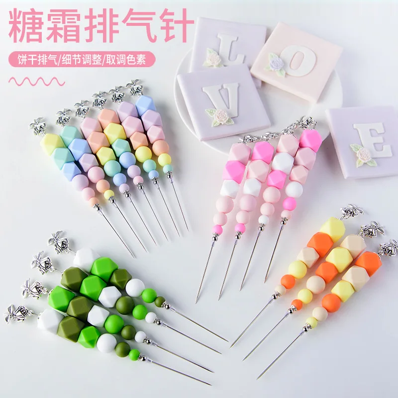 

Cake Decorating Needle Biscuit Cookie Icing Pin Exhaust Needles Sugar Fondant Painting Stir Needle Scriber Baking Modelling Tool