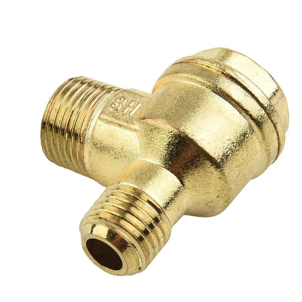 

2-Port Air Pump Check Valve Cut-off Valve Zinc Alloy Male Thread Connector Tool 16*14mm Air Compressor Accessories