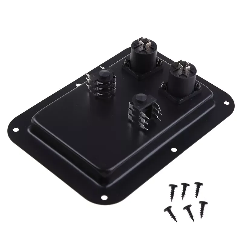 

2022New 2021 Junction Box 4-Core Socket Jack Plate Terminal Binding Post Dual Speakon Input PA DJ Speaker Cabinet
