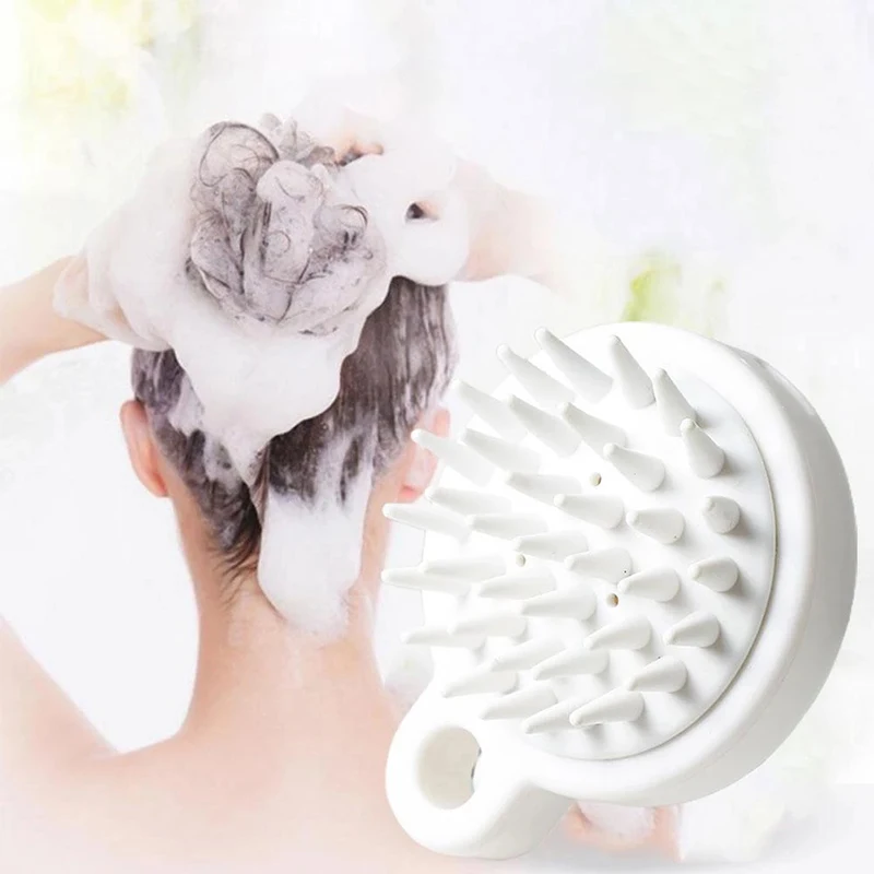 

Silicone Bath SPA Shower Brush Massage Brush Hair Brush Silicone Shampoo Head Scalp Massage Brush Body Brush Hair Washing Comb