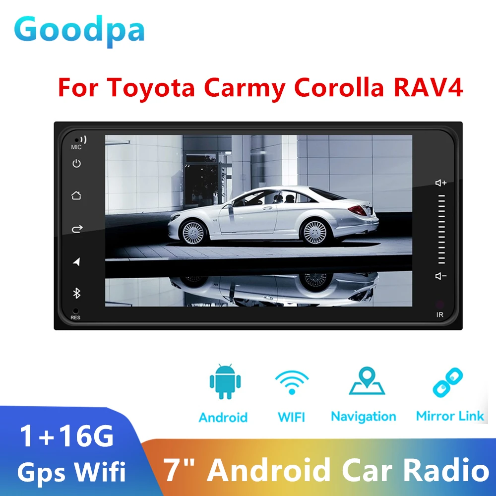 

2 Din Android 10 Universal Car Multimedia Radio Player 2Din Stereo For Toyota Corolla Rav4 Vios Crown Camry Hiace Previa