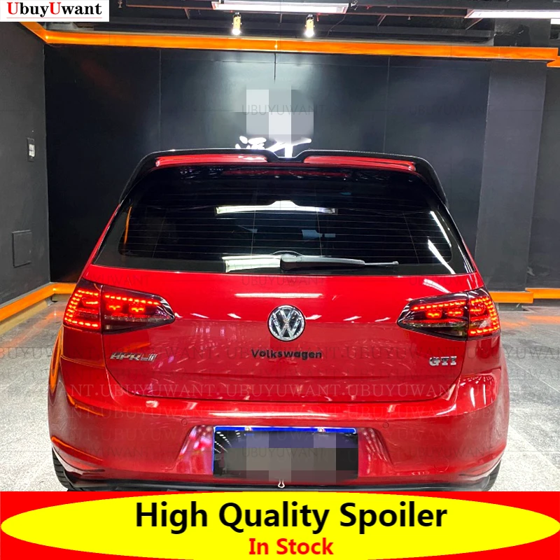 

Спойлер на заднюю крышу для Volkswagen Golf 7 MK7 2014-2018, высококачественный спойлер на заднее стекло автомобиля из АБС-пластика, внешний спойлер из уг...