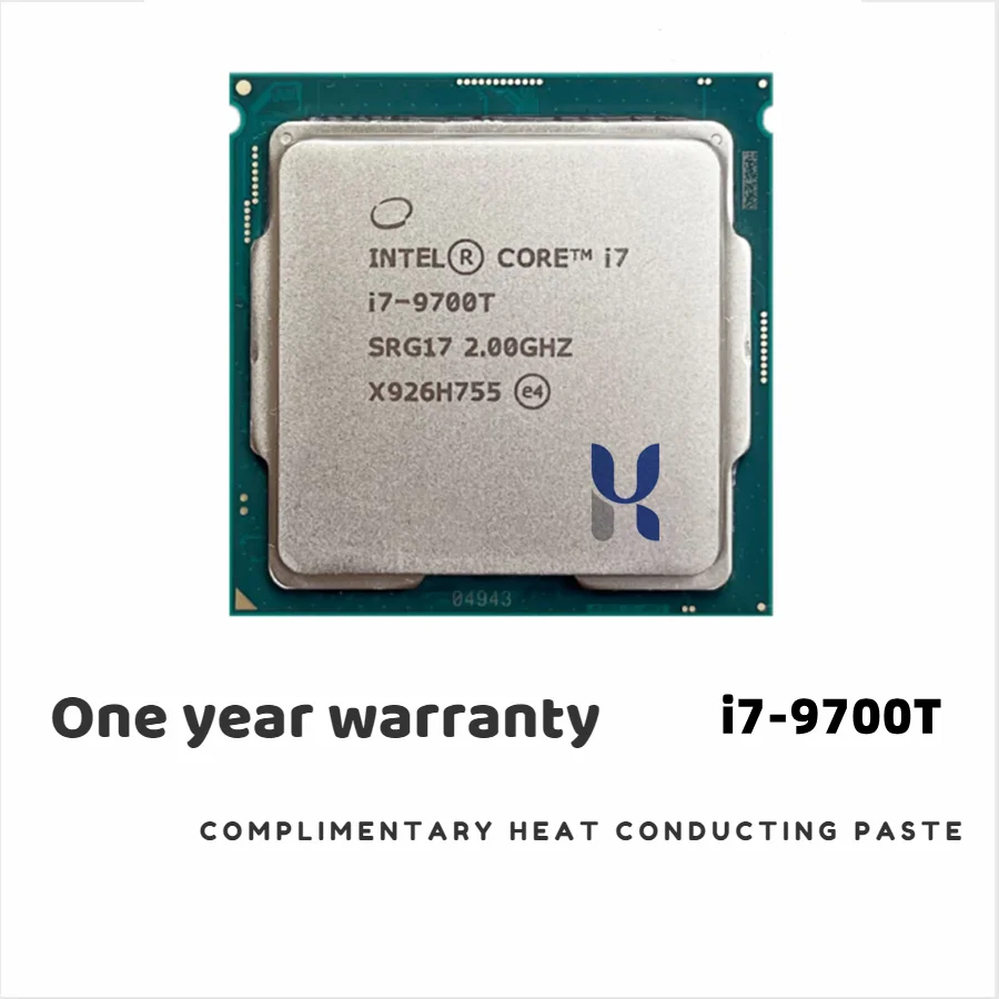 

Процессор Intel Core i7-9700T, i7, 9700T, 2,0 ГГц, 8 ядер, 8 потоков, 12M, 35 Вт, для ПК, LGA 1151