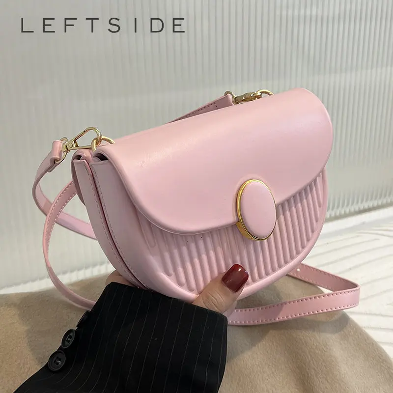 

Сумки-седло карамельных цветов для женщин, весна 2023, трендовые дизайнерские сумки и кошельки, Женские однотонные сумки через плечо