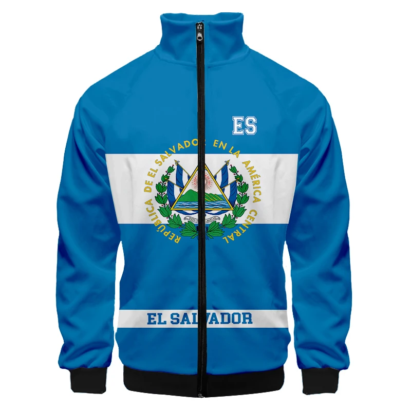 

El Salvador Country Flag Boys Girls Cartoon Jacket Tops Teen Clothes Spike Kids Hoodies Browlers 3d Printed Sweatshirt Men/women