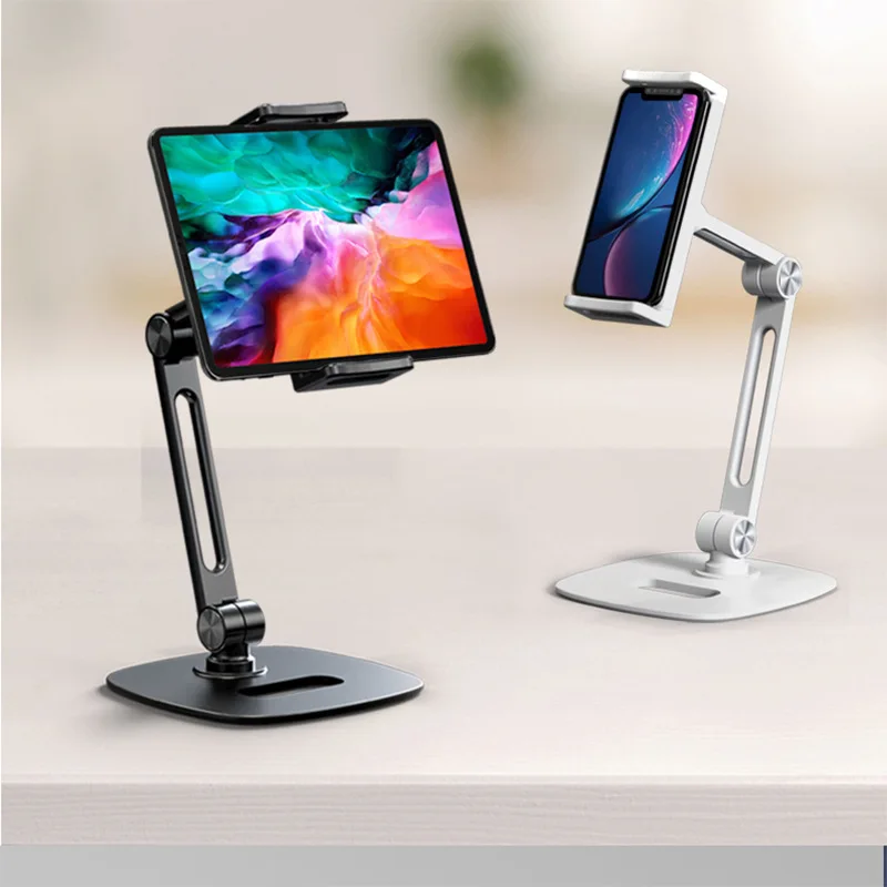 

Aluminum Adjustable Tablet Stand Desk Foldable Holder Bracket For iPad Pro 12.9 11 10.2 Air Mini 2020 Samsung Xiaomi Huawei