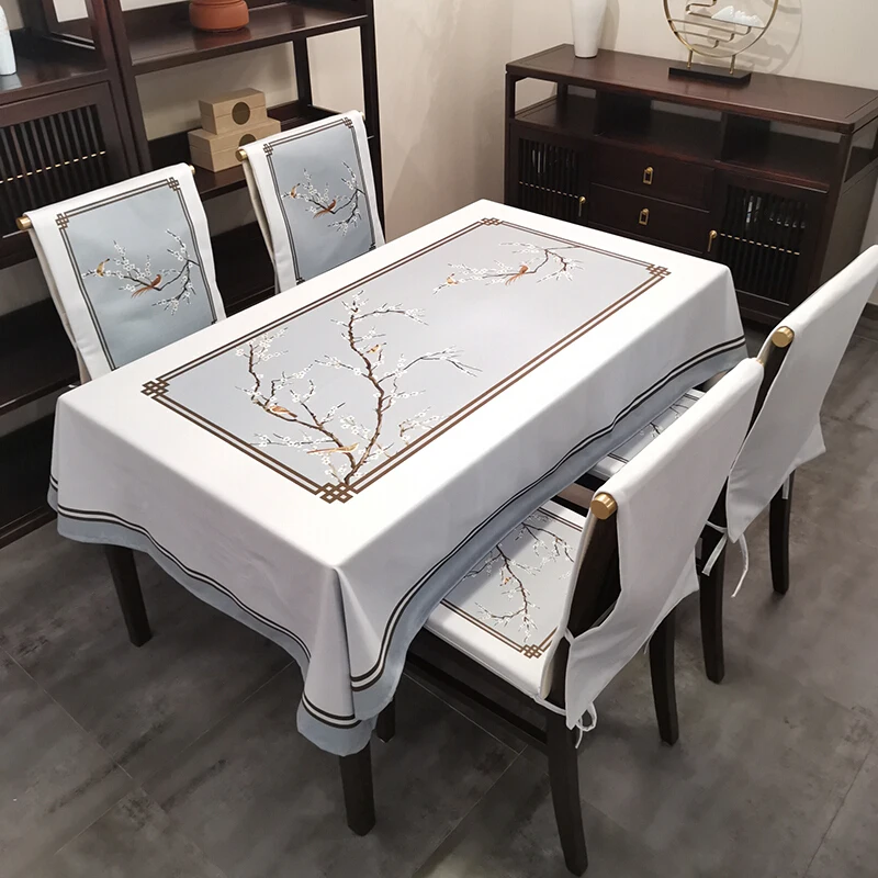 Современная Минималистичная китайская скатерть водонепроницаемая Классическая