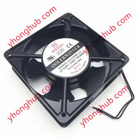 Скоростной вентилятор охлаждения для сервера SA12038CA2 AC 220 В 0.12A 120x120x38 мм