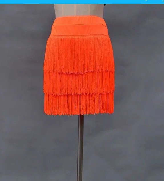 Женская юбка с бахромой для латиноамериканских танцев 1 шт./лот |