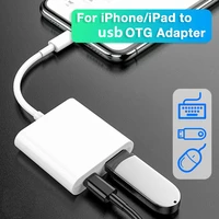 lightning otg adapter for iphone to usb female cable for memory card reader for iphone 13 12 11 pro max x xs xr 8 7 ipad