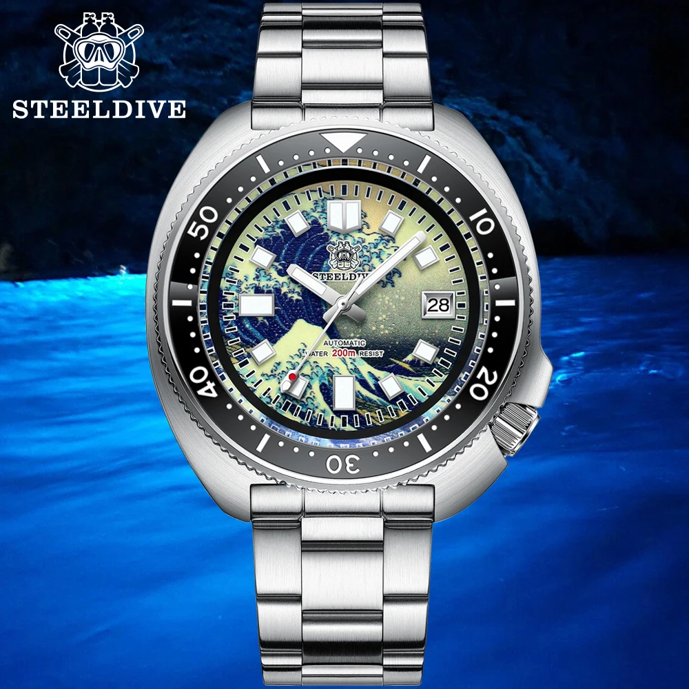 

Часы STEELDIVE SD1970 Мужские механические, полностью светящиеся, с сапфировым стеклом 200 м