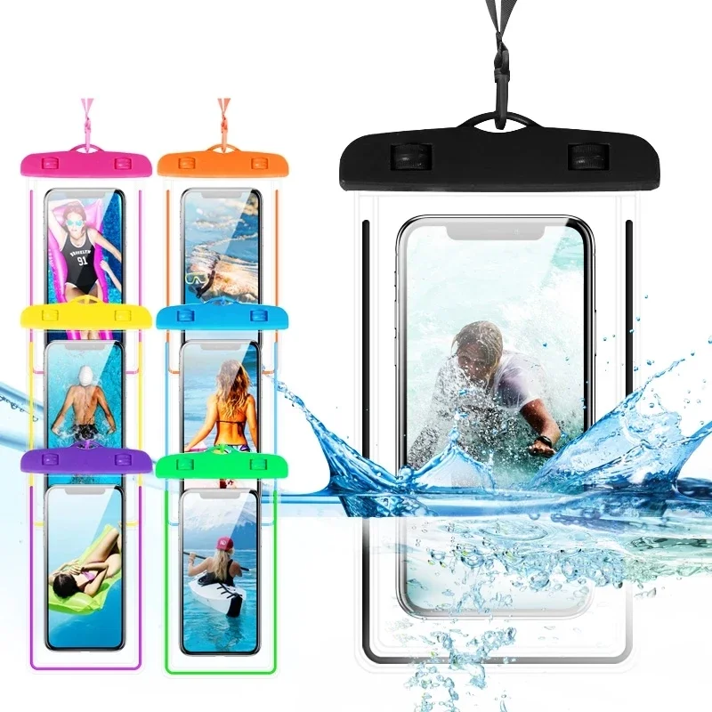 

Universal Waterproof Smartphone Case Bag Phone Pouch 7.2"Underwater Phone Case for Realme 9 8 7 6 5 Pro Realme C25Y C25S C25 C21