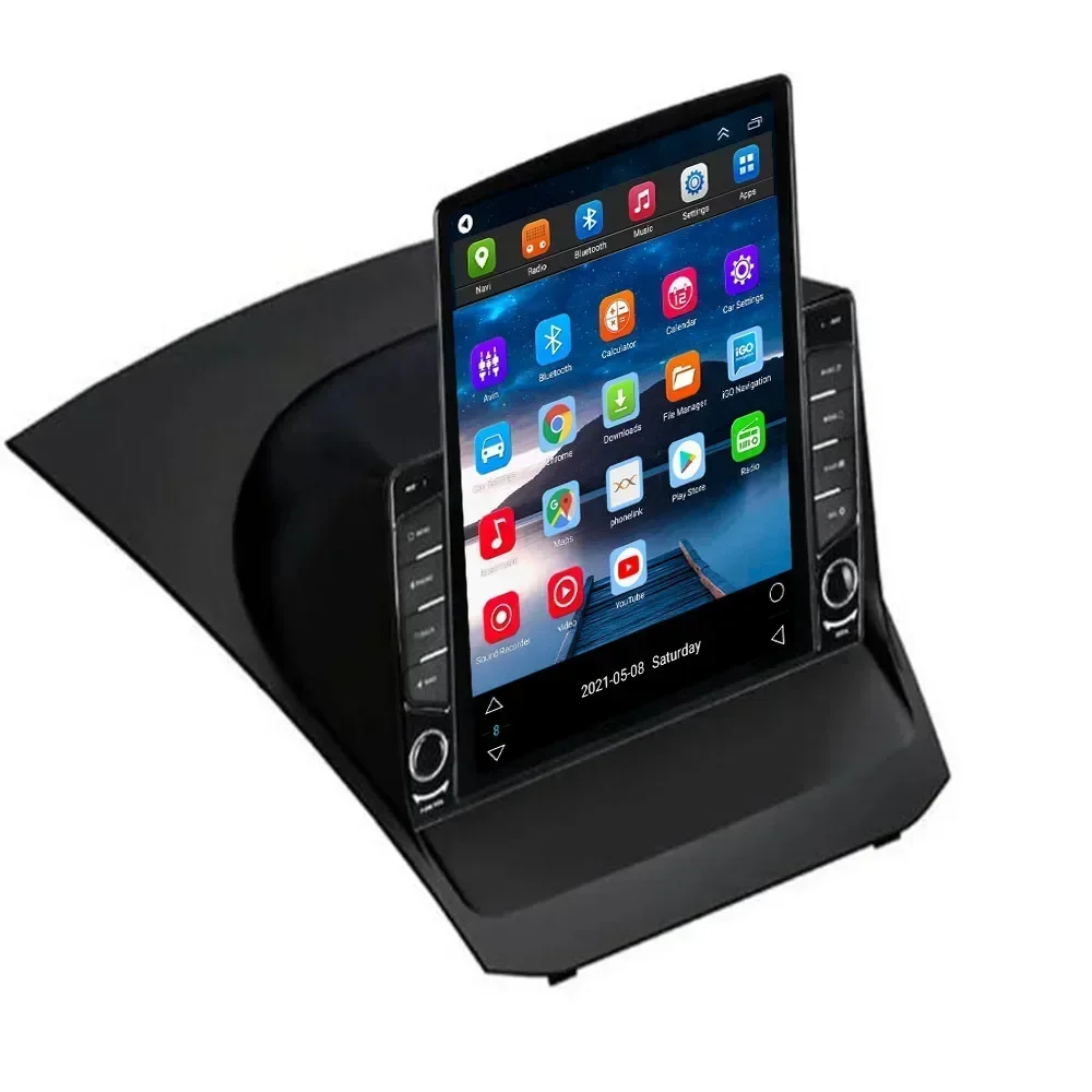 For Tesla Style 2 Din Android 13 Car Radio Ford Fiesta 2009-2012 Multimedia Video Player GPS Stereo Carplay DSP RDS Camera