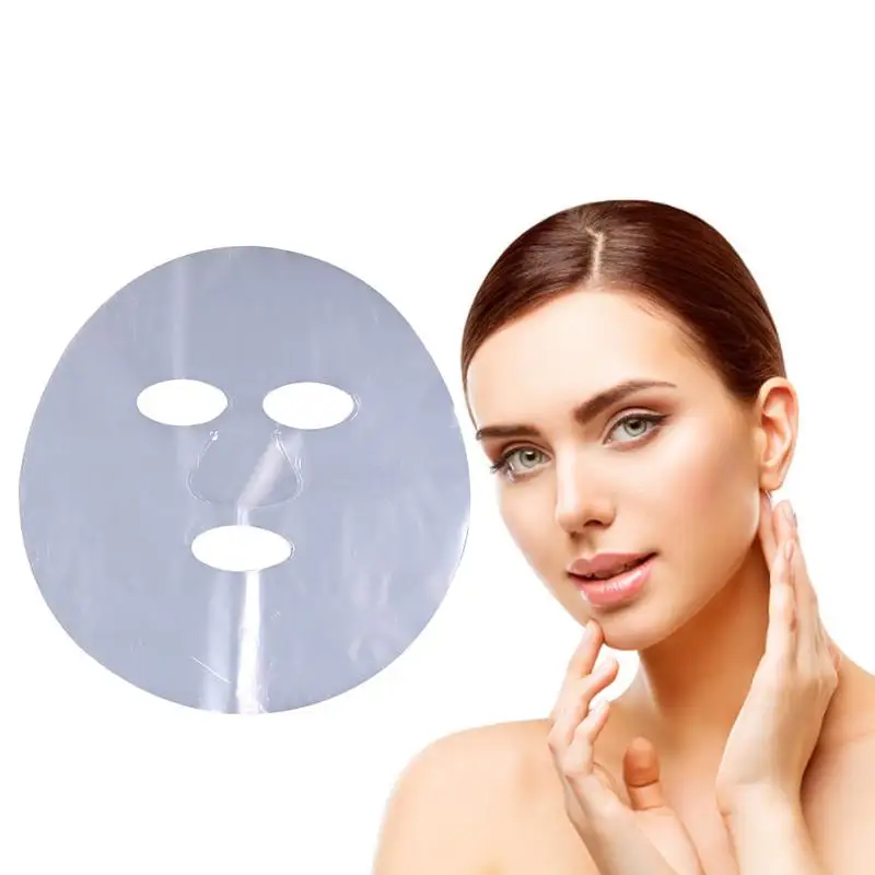 

100PCS Plastics Thin Face Film Paper 100PCS Skin Care Paper Pre-cut Facial Paper Sheet DIY Clear Face Paper Beauty Sheets