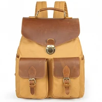 vintage canvas mens school backpack large capacity bag mens travel backpack for laptop sports