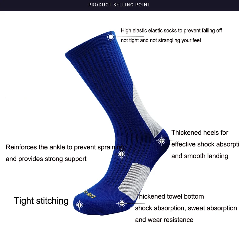 Basketball Socks For Men And Women Breathable sweat-absorbing anti-odor Sports Socks Thickened anti-friction mid-calf Socks