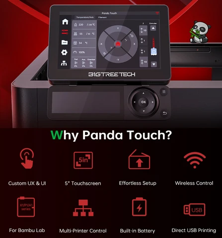 BIGTREETECH Panda сенсорный экран 5 дюймов для Bambu Lab X1 P1