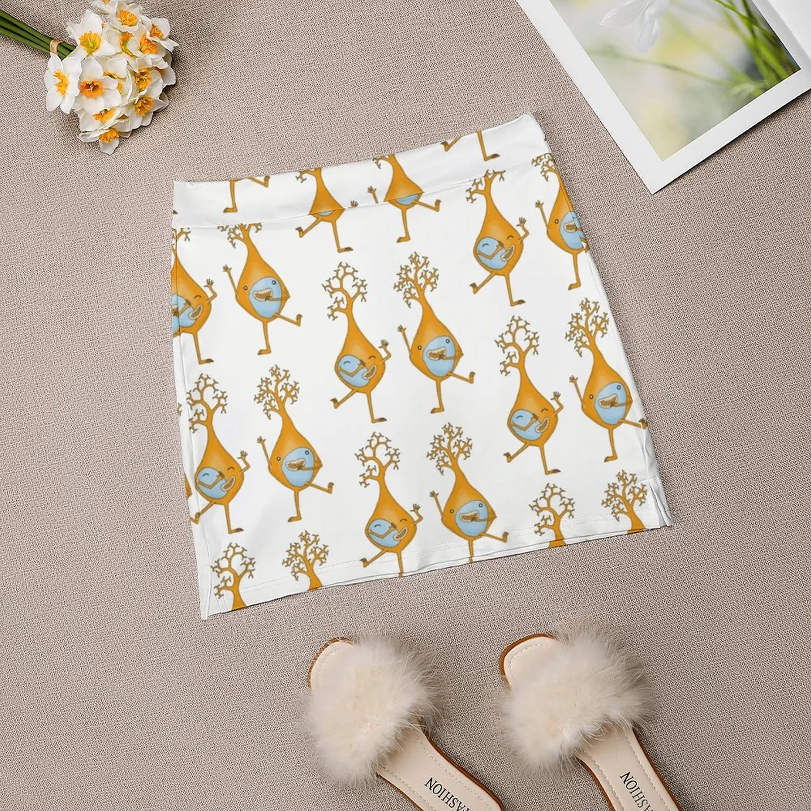 Женская юбка Immature Neurons с карманом винтажная принтом юбки трапециевидной формы