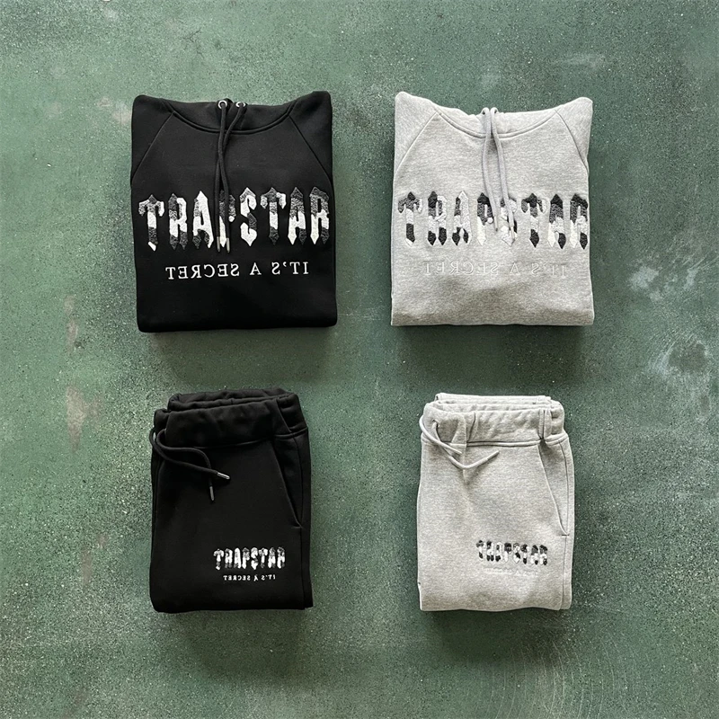 

High Quality Embroidered Pullover Women Winter New Hot Selling Men Streetwear Sportswear Trapstar Suit Chenille Decoded Hoodie